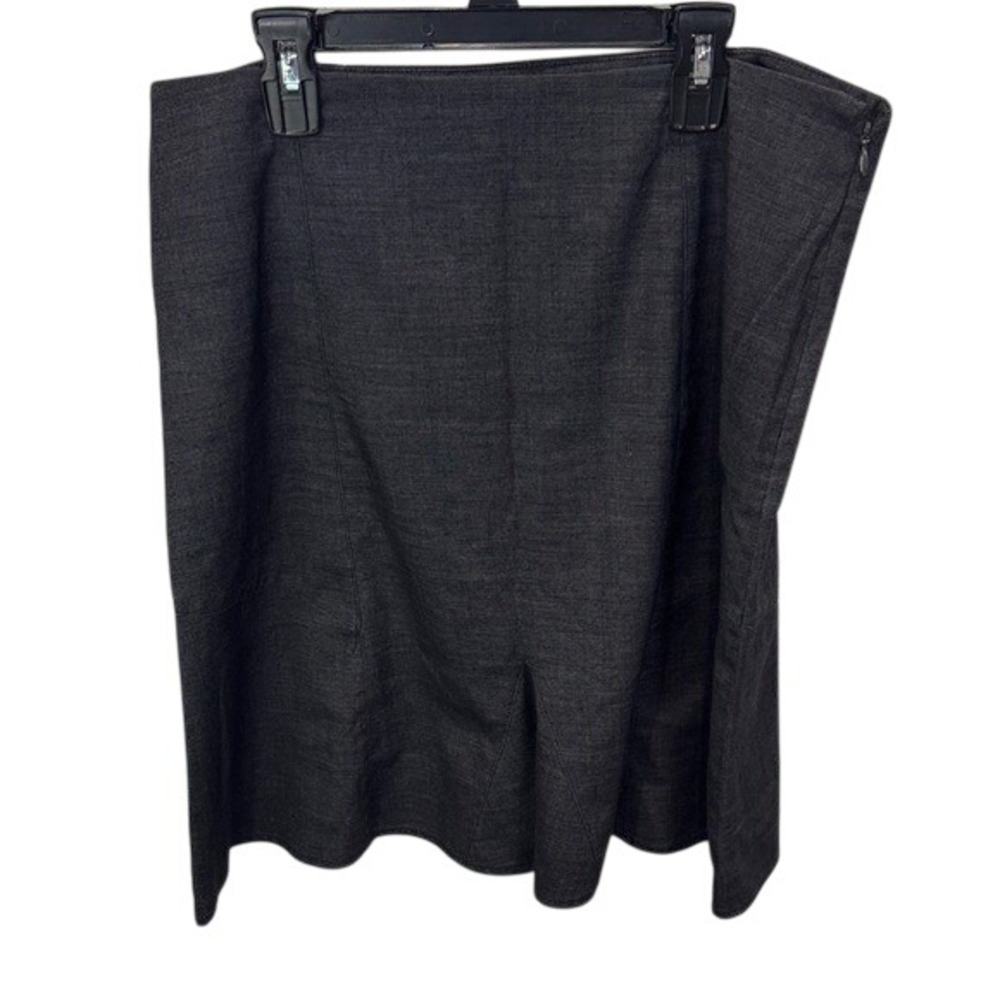 Rickis Charcoal Grey A-Line Skirt Side Zip Office Wear Size 8 ED-344-21-41